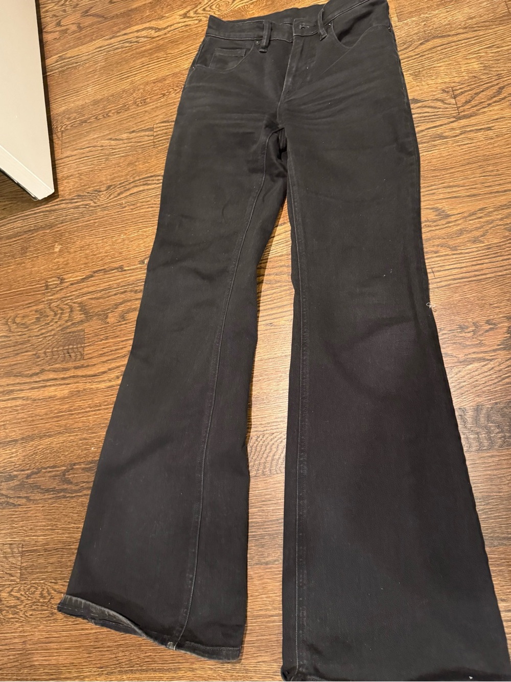Vince Black Flared high rise Wide-Leg Jeans